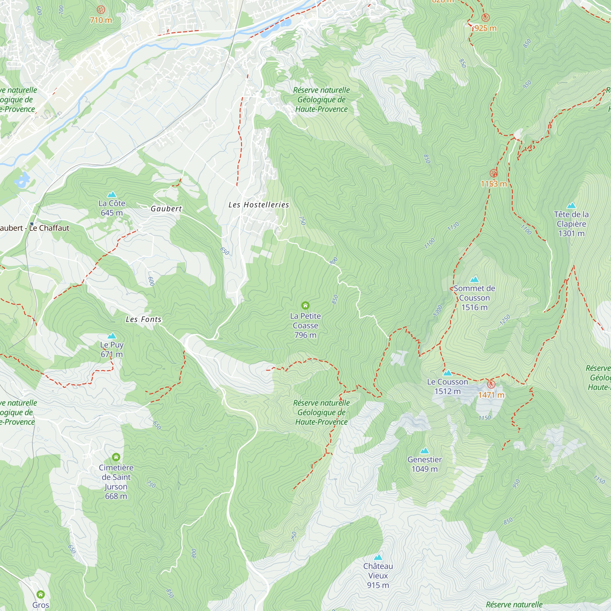 La Petite Coasse map