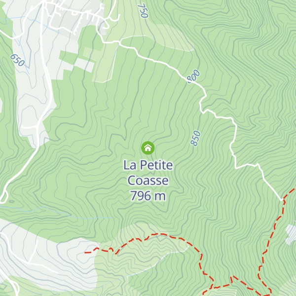 Map of La Petite Coasse