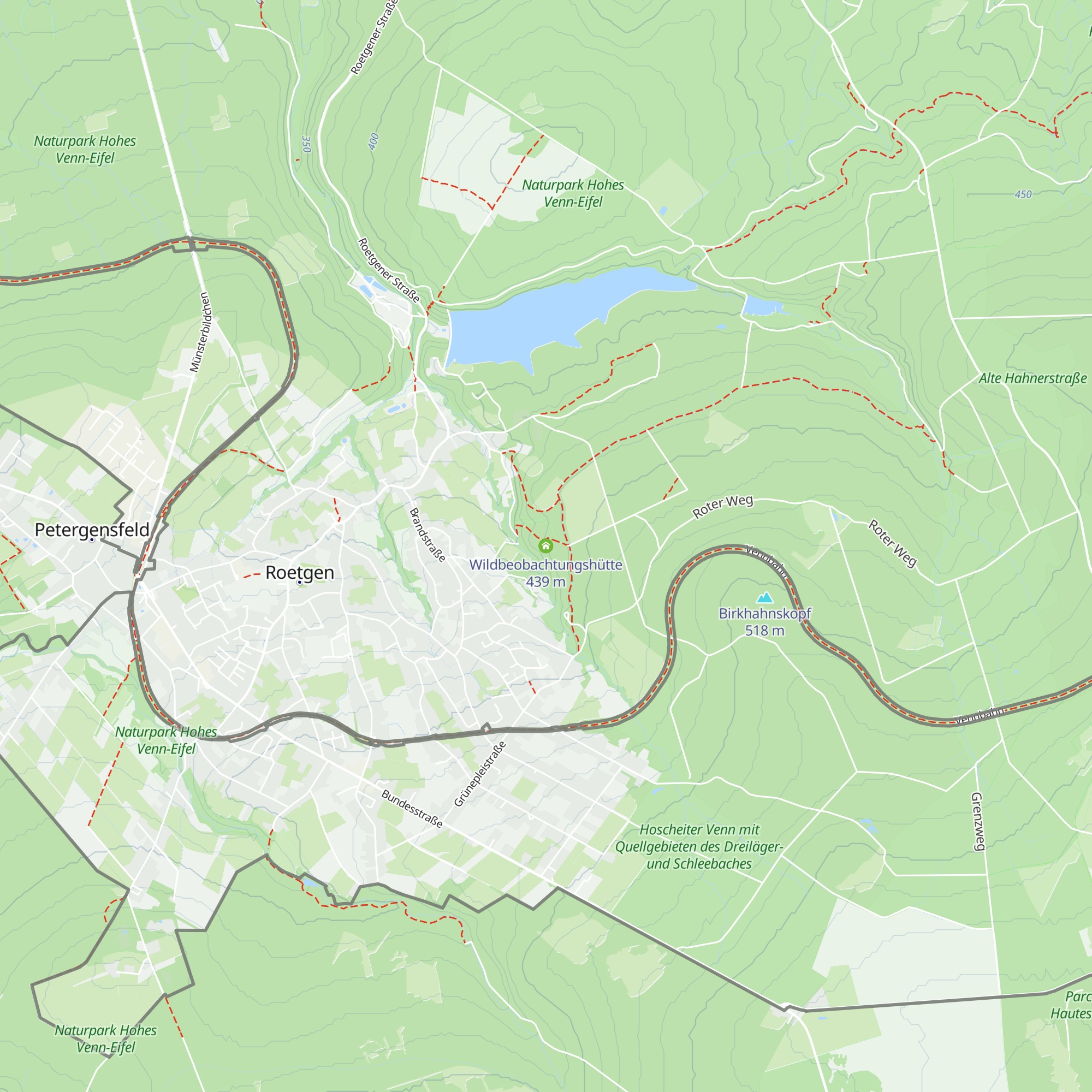 Wildbeobachtungshütte map