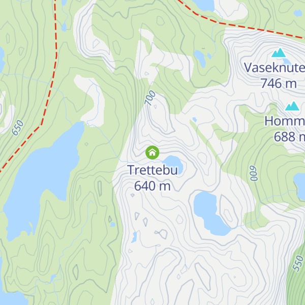 Map of Trettebu