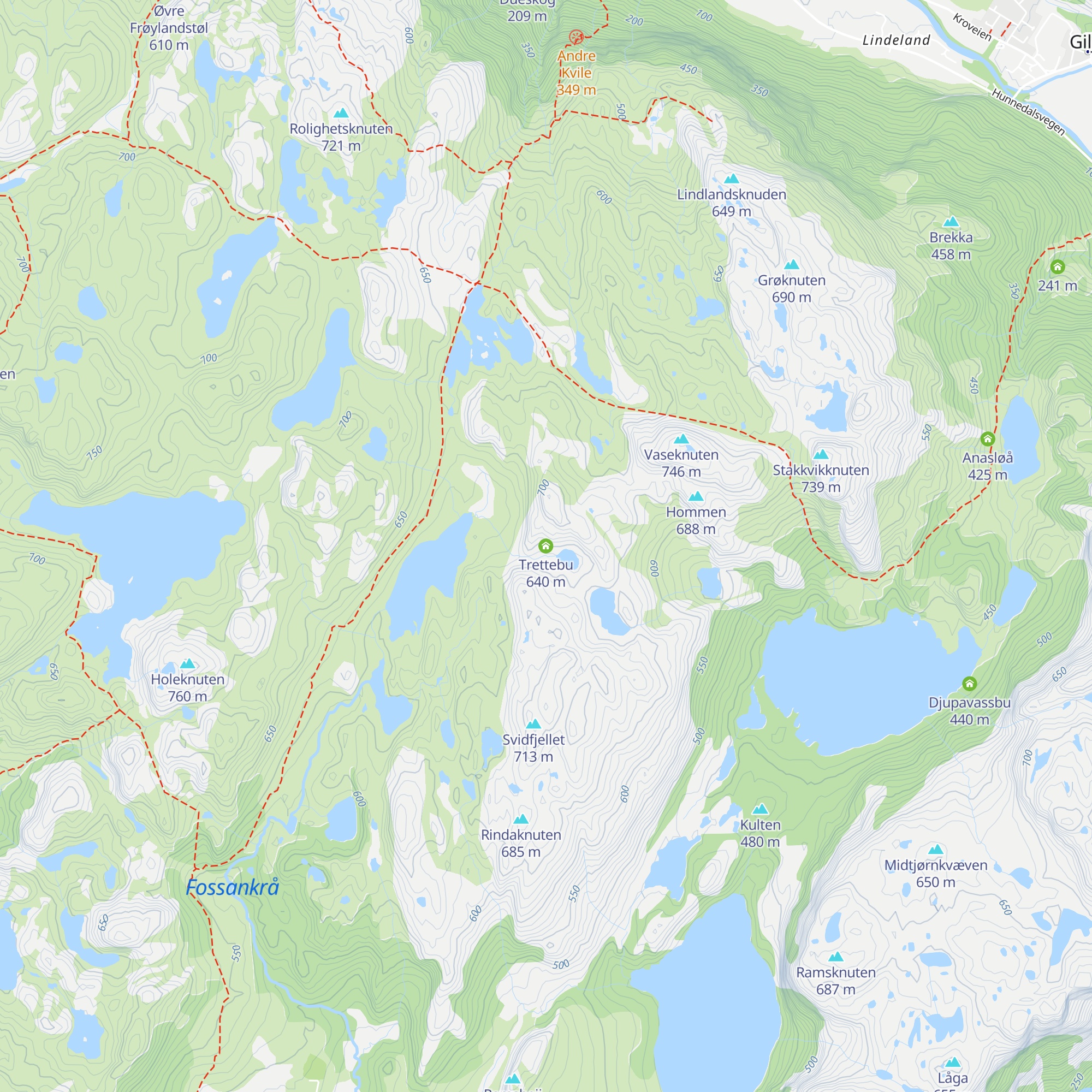 Trettebu map