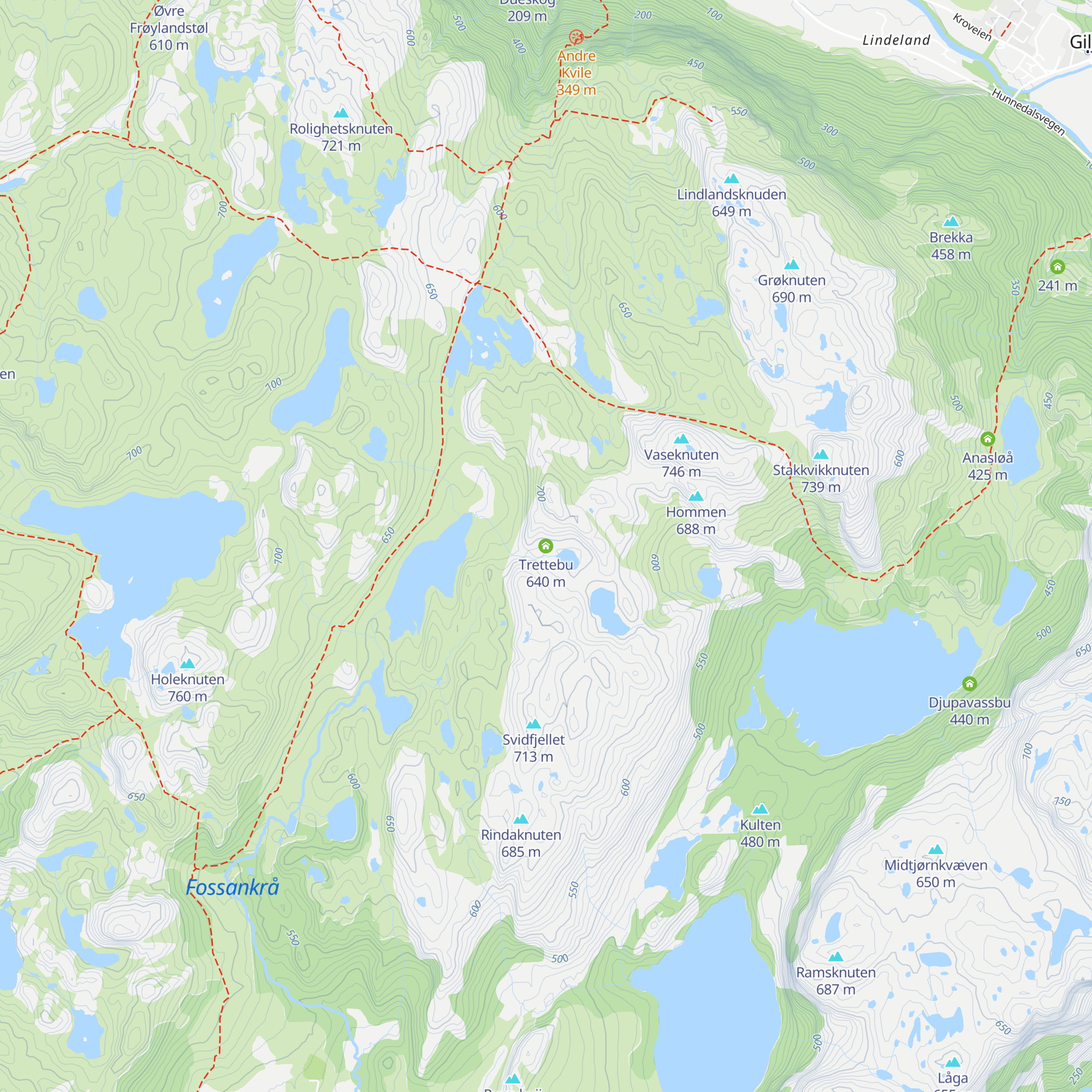 Trettebu map