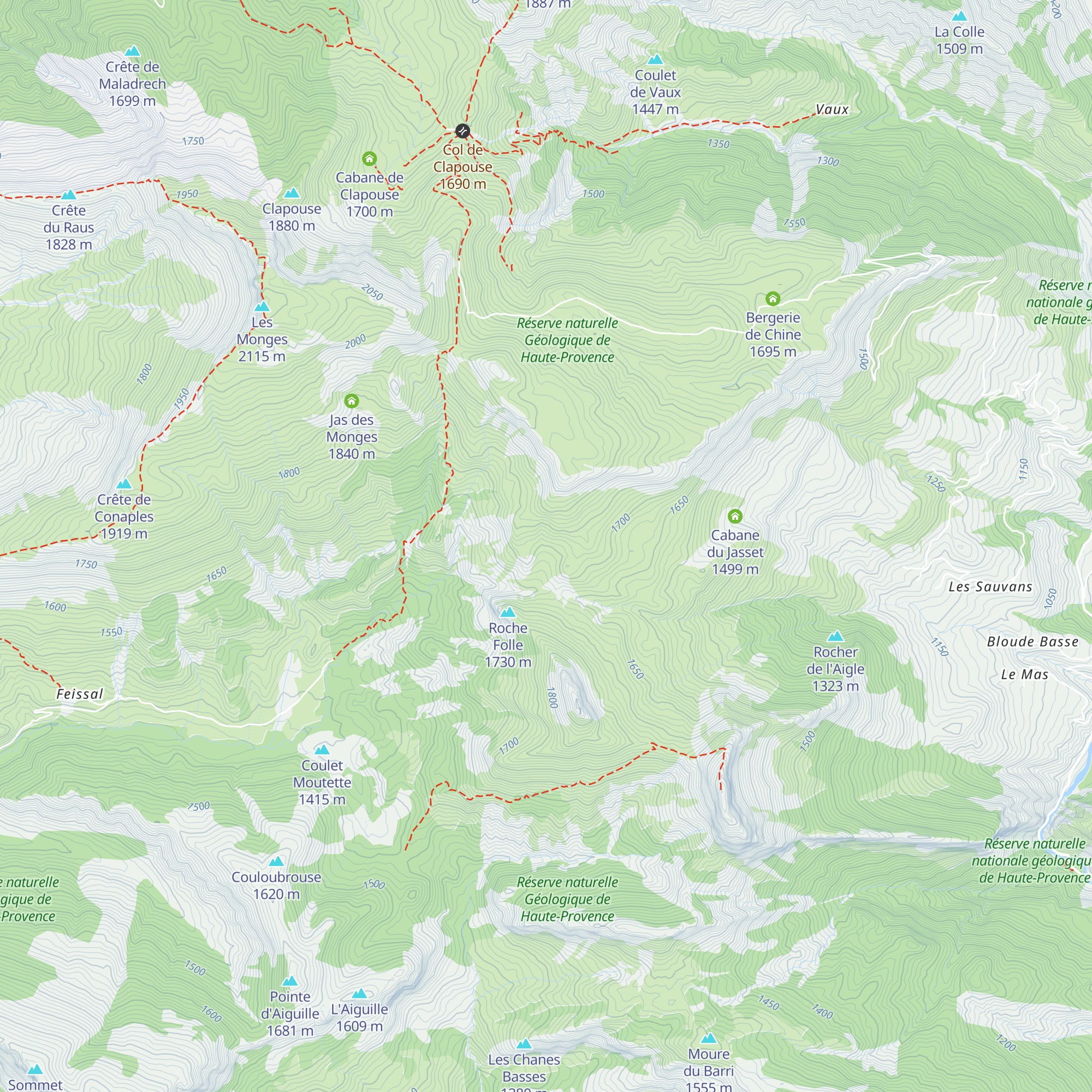 Cabane des Prés map