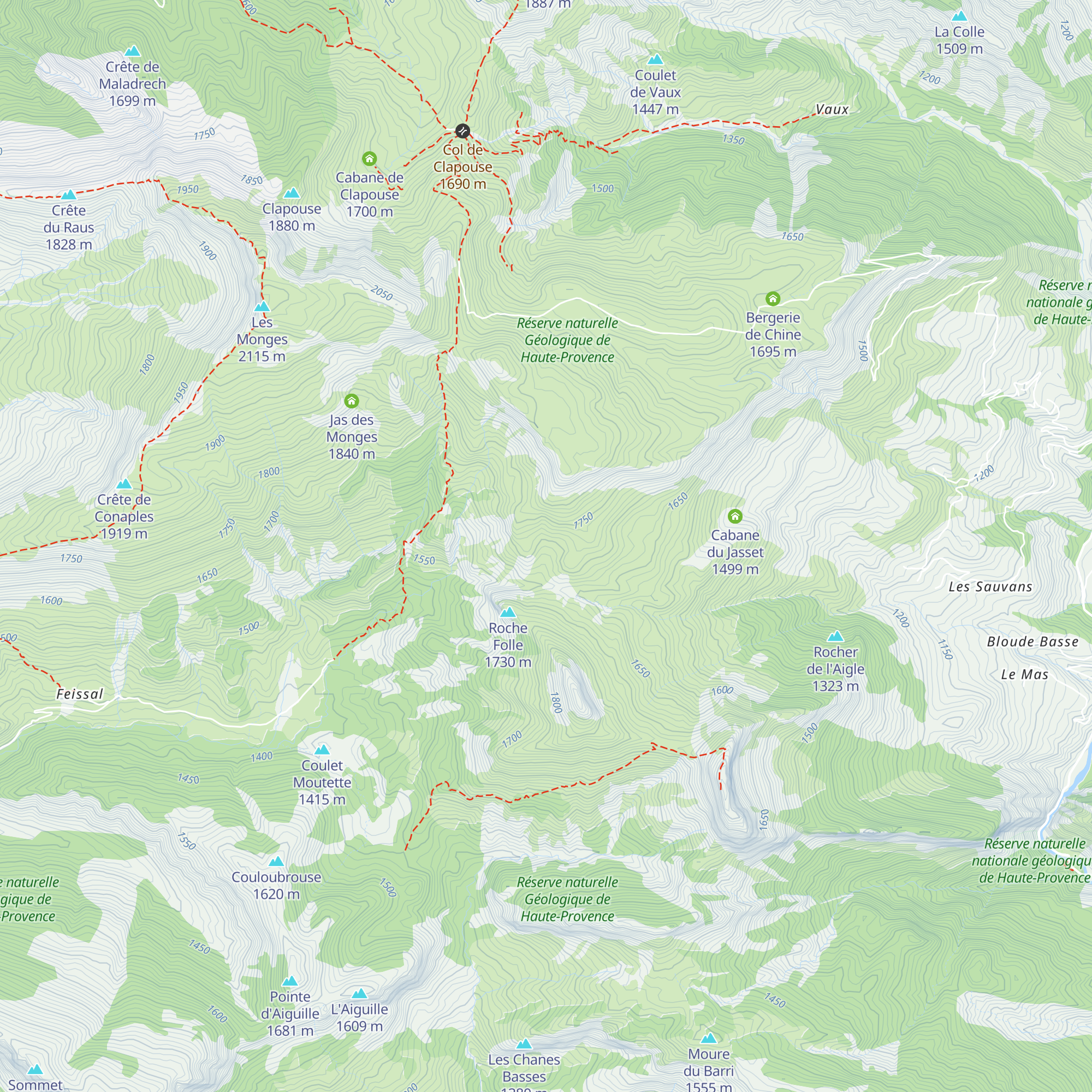 Cabane des Prés map