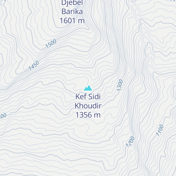 Map of Kef Sidi Khoudir