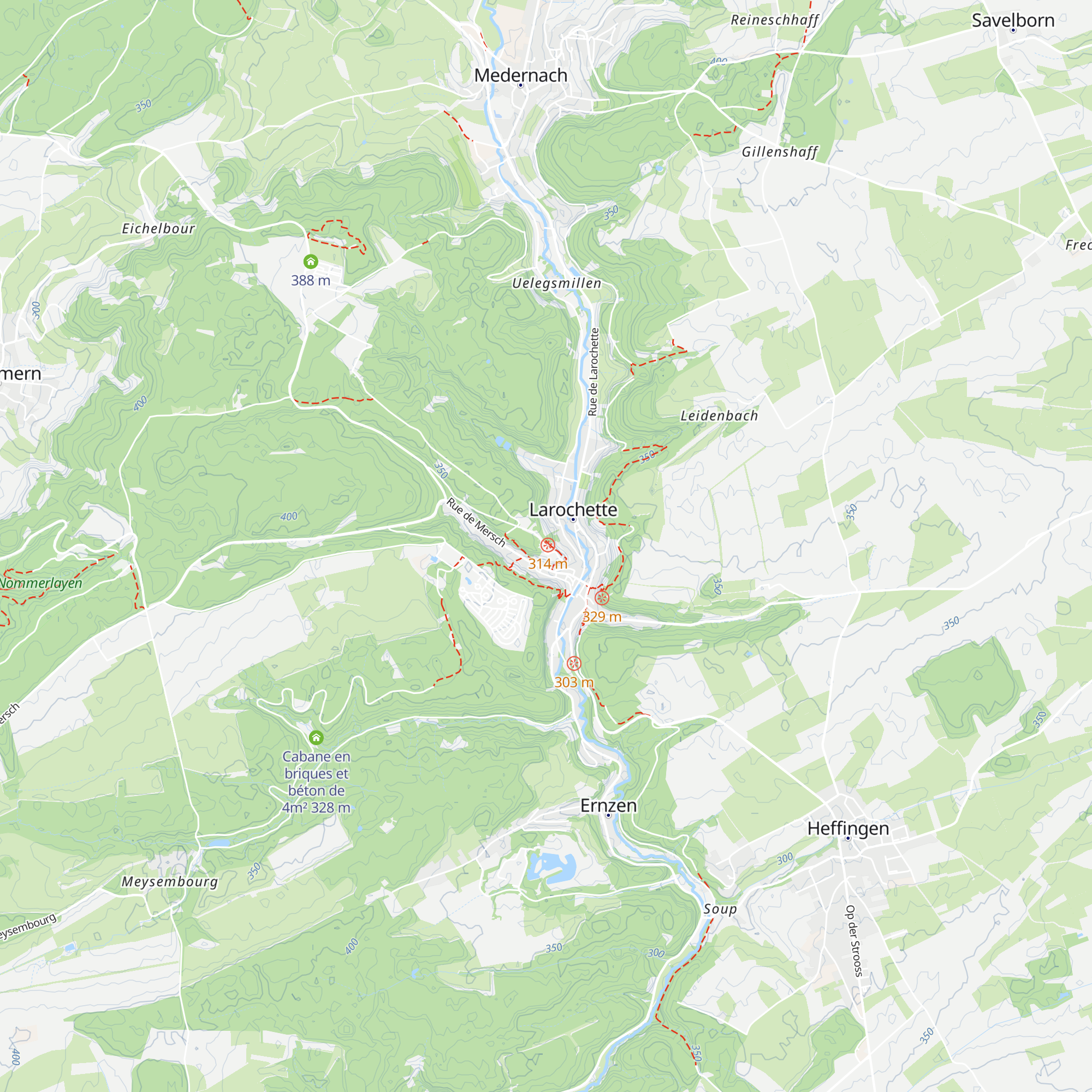 Château Larochette Caisse map