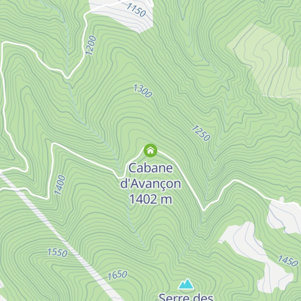 Map of Cabane d'Avançon