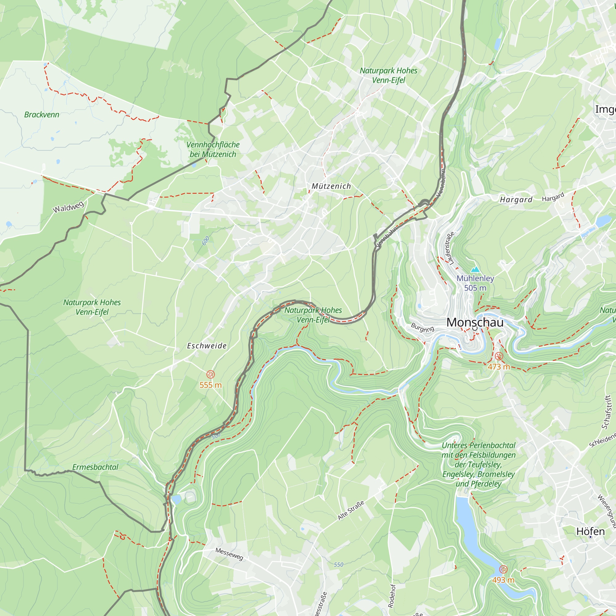 Grillhütte Mützenich map