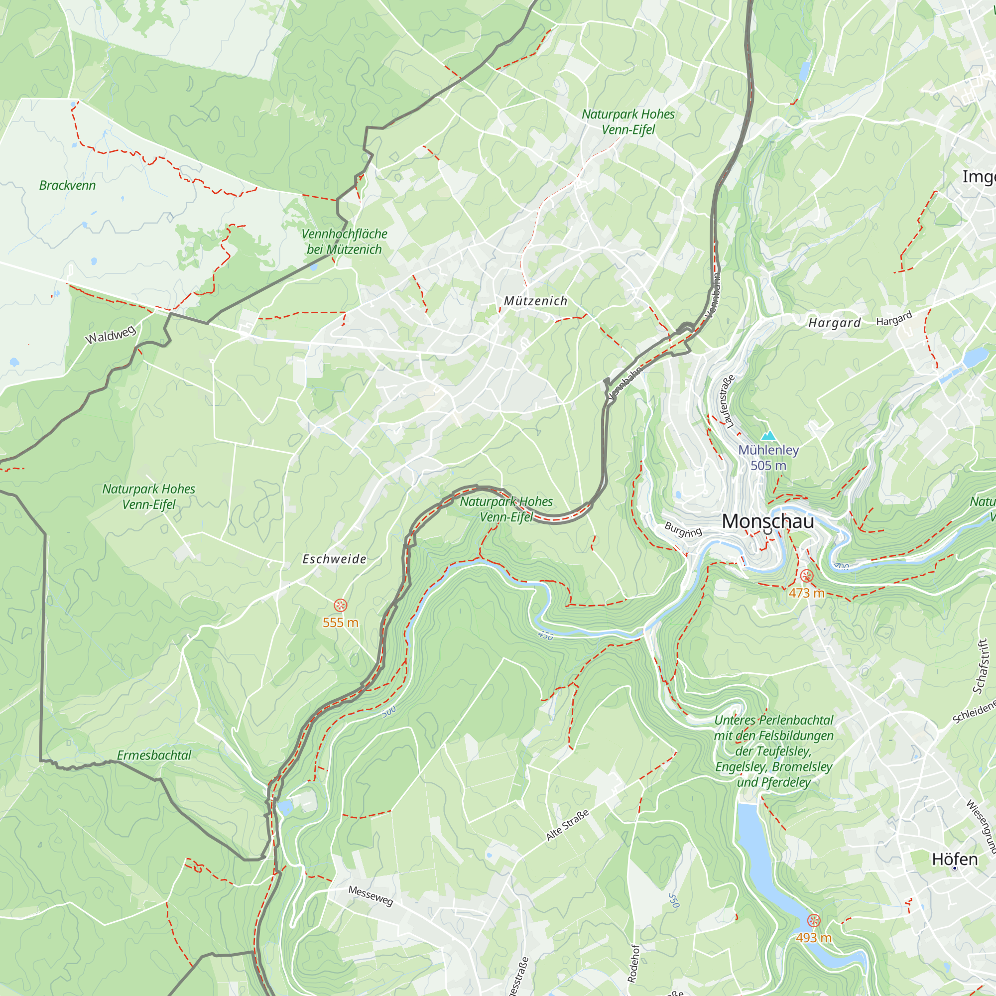 Grillhütte Mützenich map