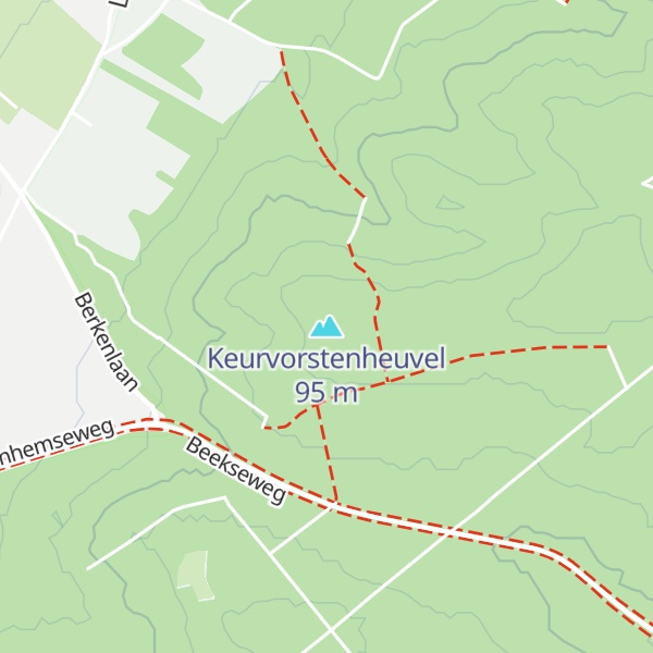 Map of Keurvorstenheuvel