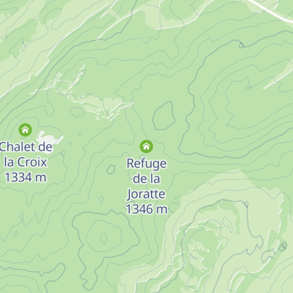 Map of Refuge de la Joratte