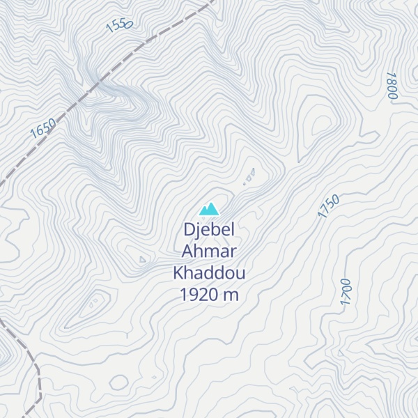 Map of Djebel Ahmar Khaddou