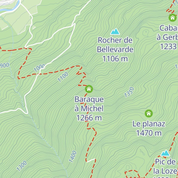 Map of Baraque à Michel