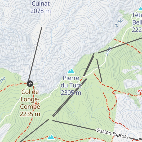 Map of Pierre du Turc