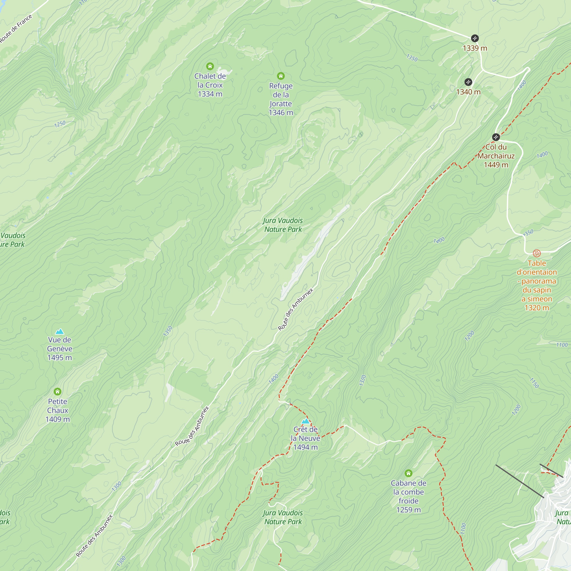 Cabane de l'Écureuil map