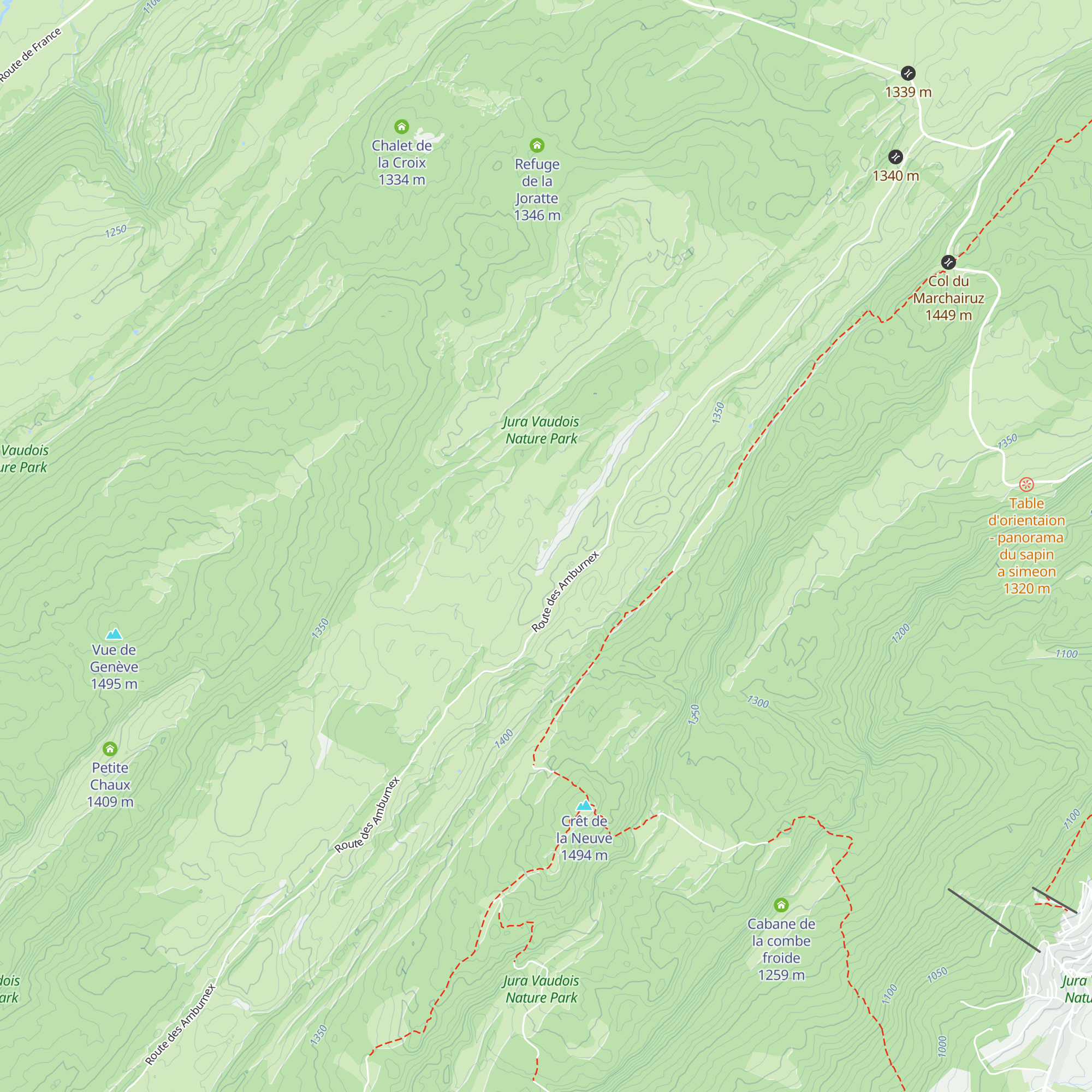 Cabane de l'Écureuil map