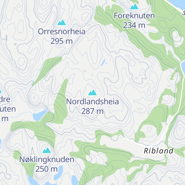 Map of Nordlandsheia