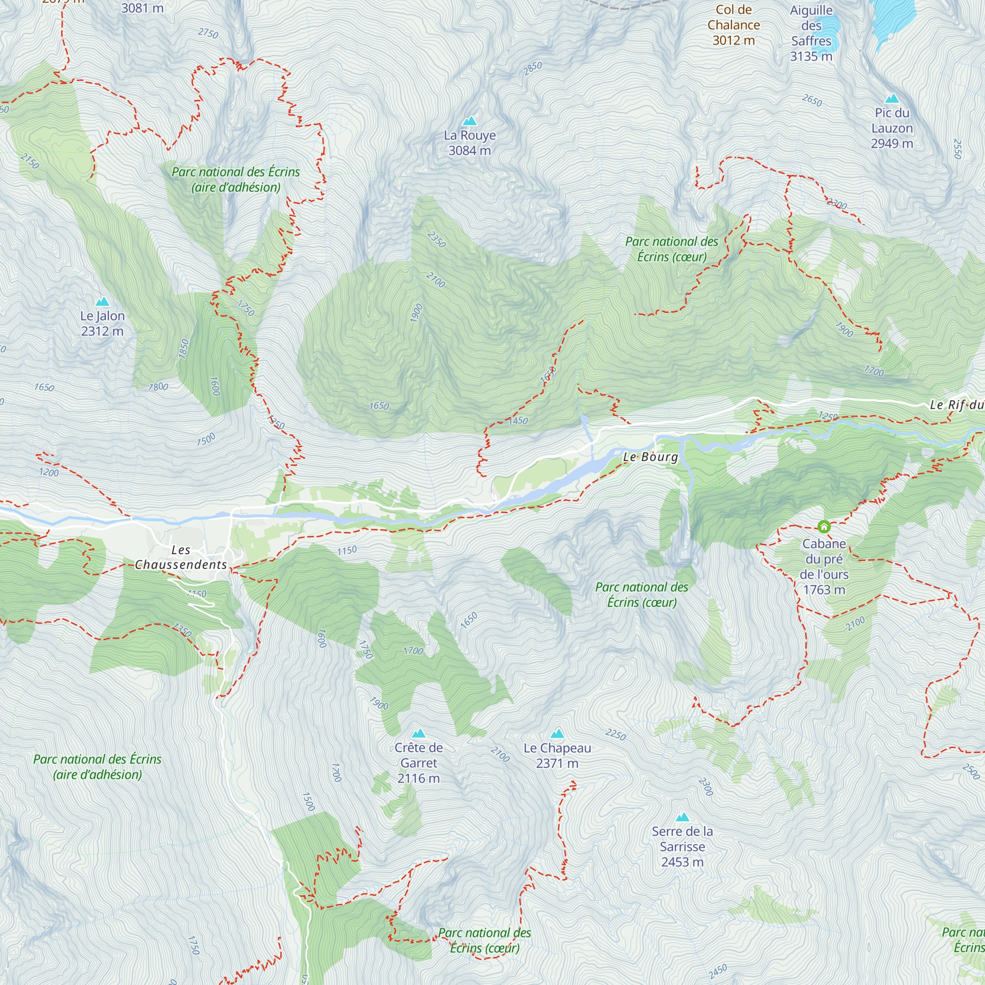 Gîte d'étappe du Casset map