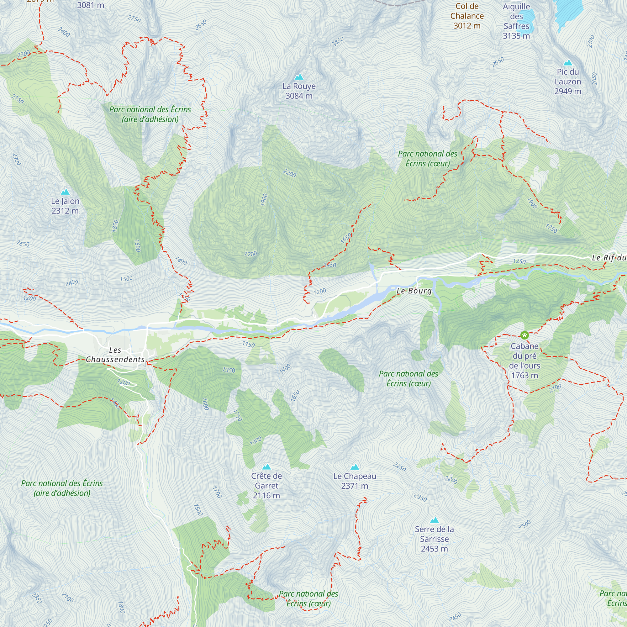 Gîte d'étappe du Casset map