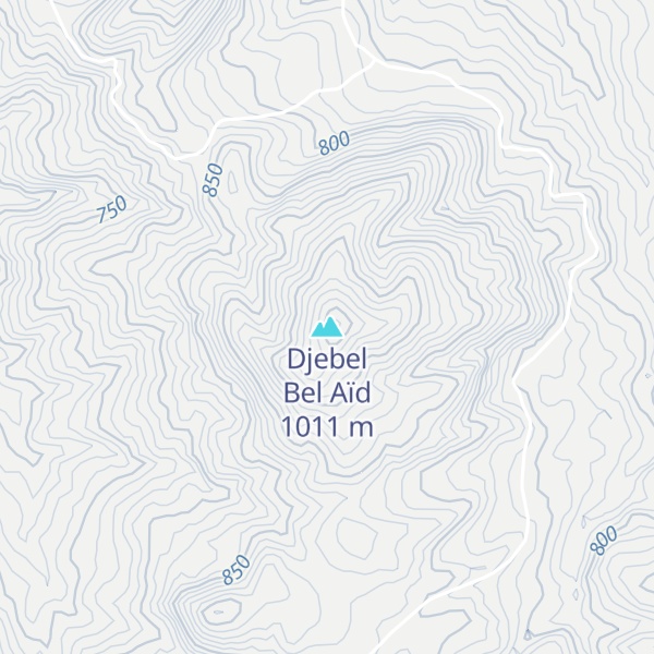 Map of Djebel Bel Aïd