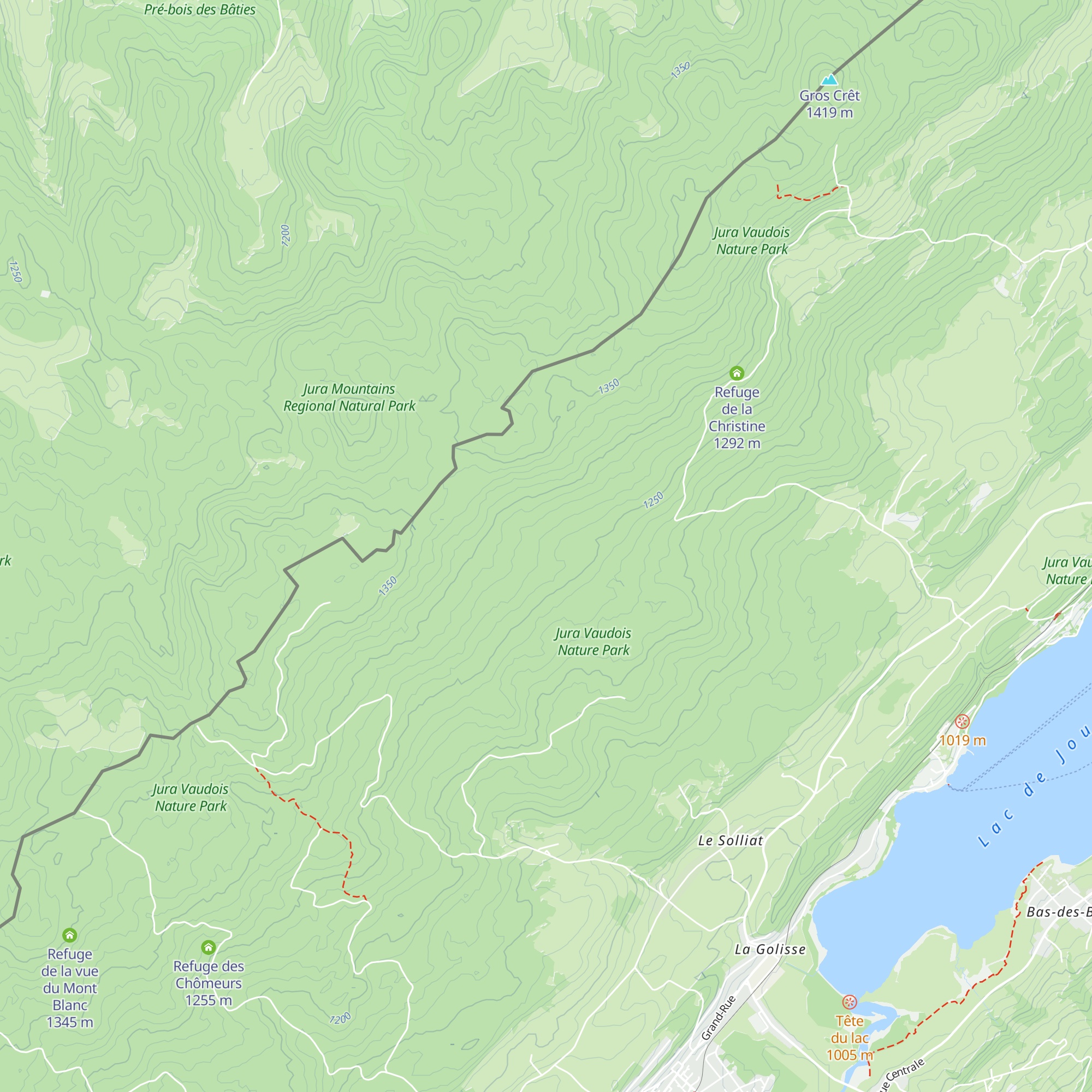 Refuge de L'Onu map