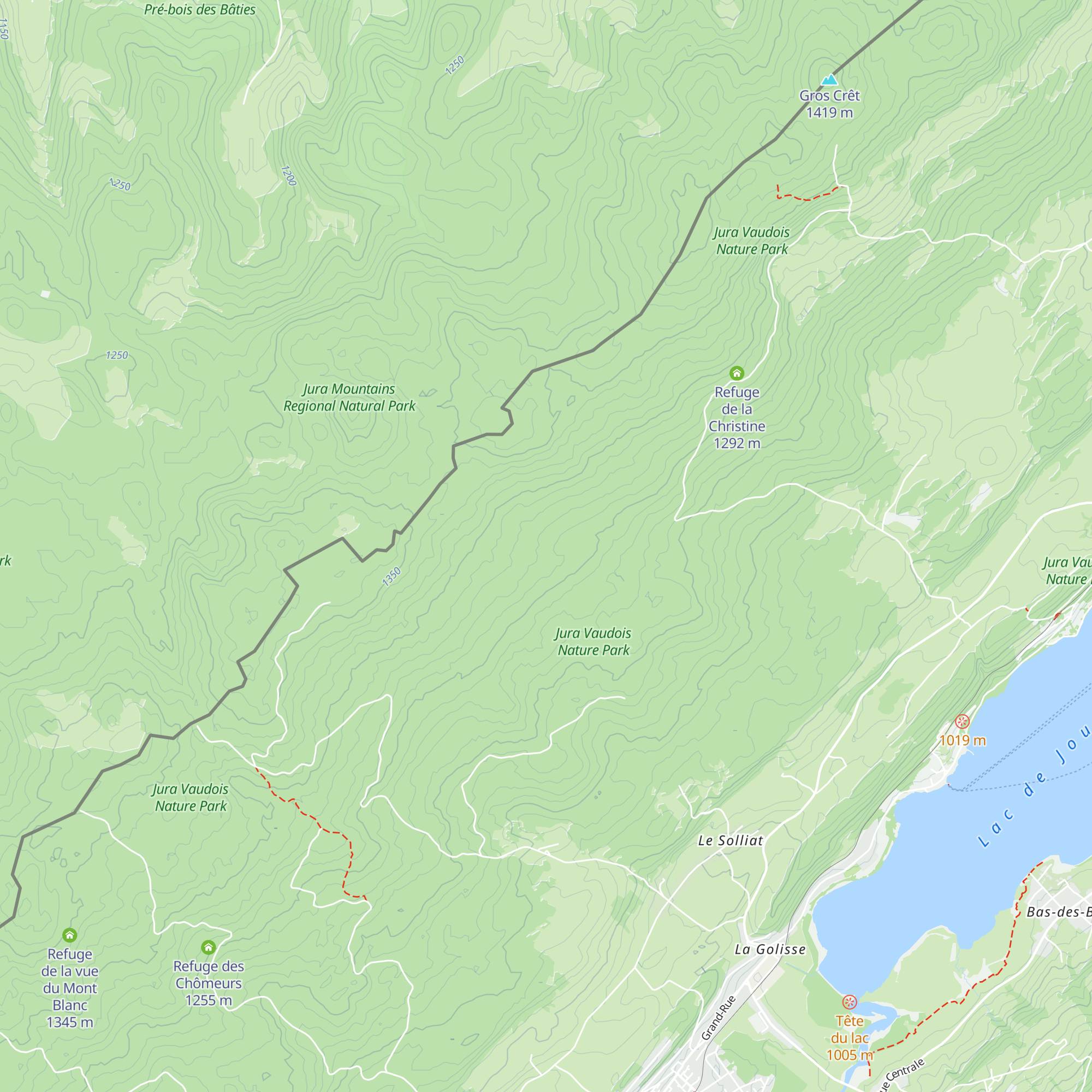 Refuge de L'Onu map