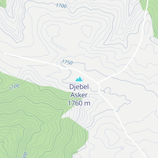 Map of Djebel Asker
