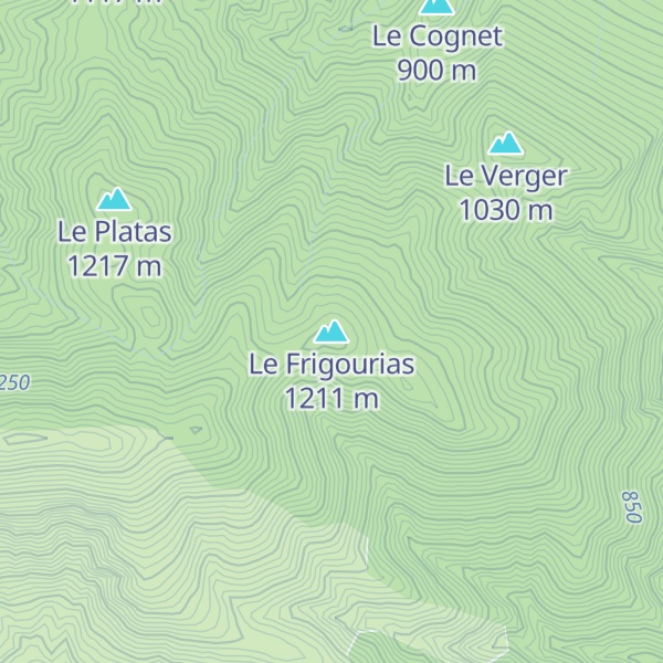 Map of Le Frigourias