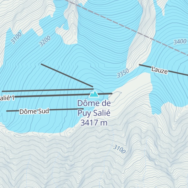 Map of Dôme de Puy Salié