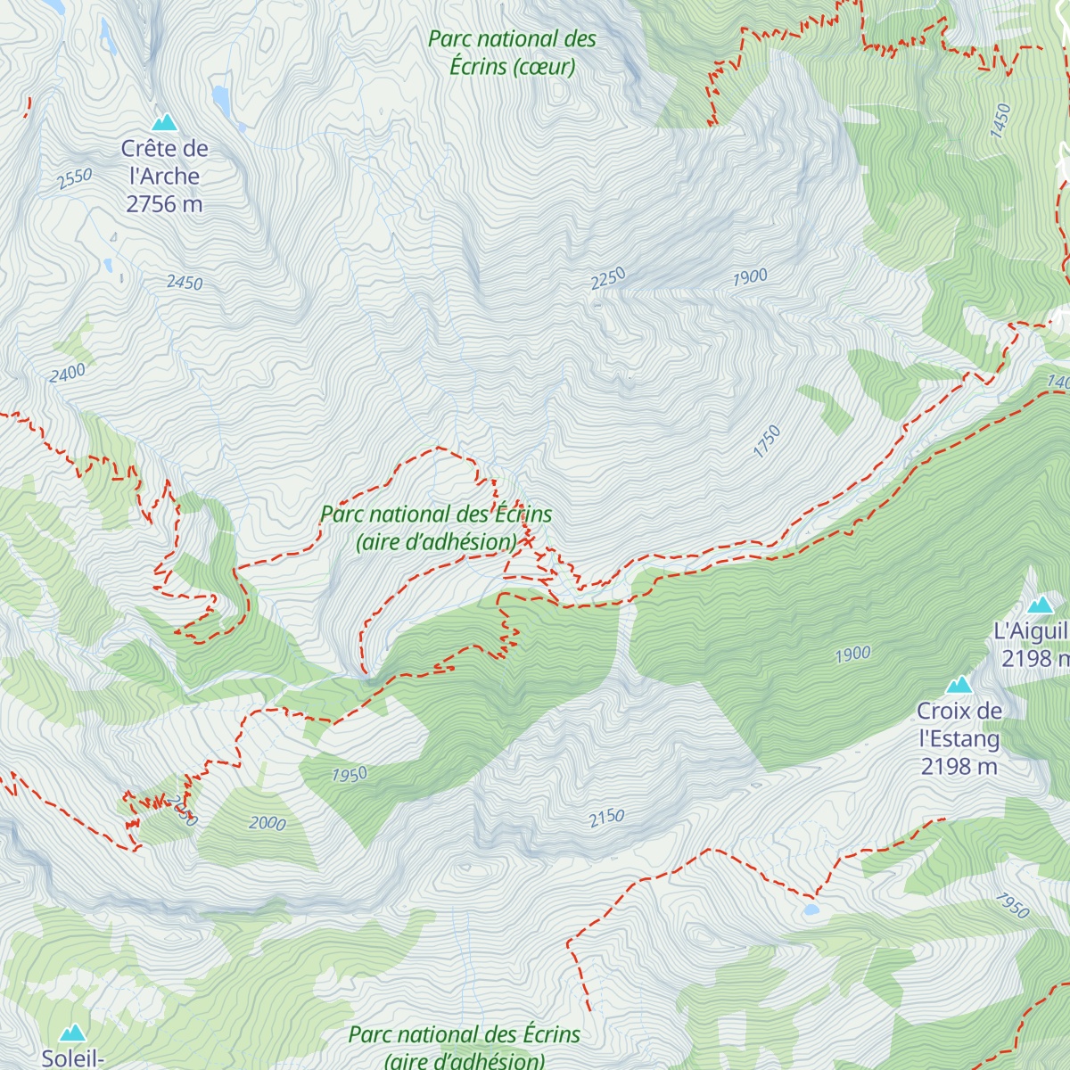 Refuge du Tourond map