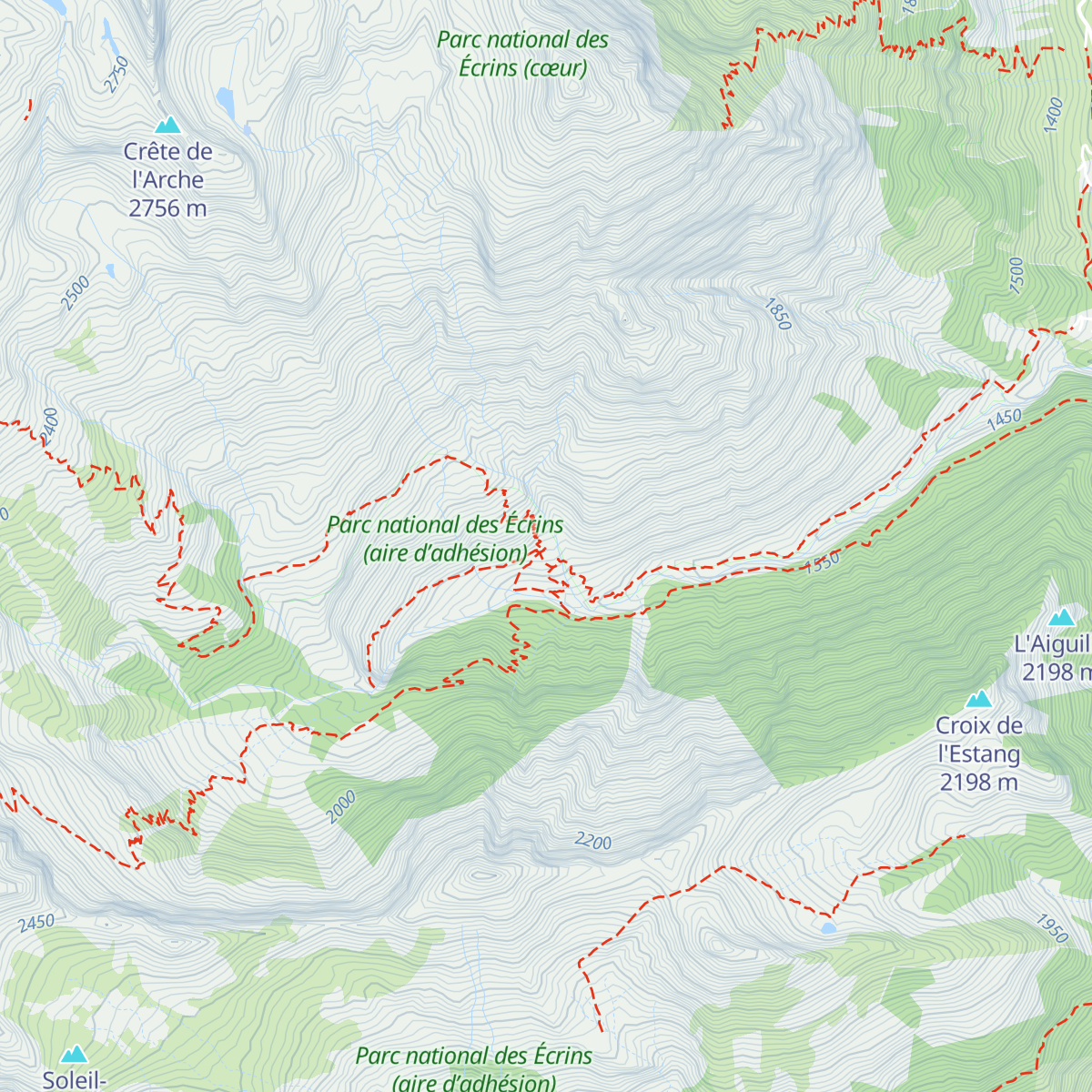 Refuge du Tourond map