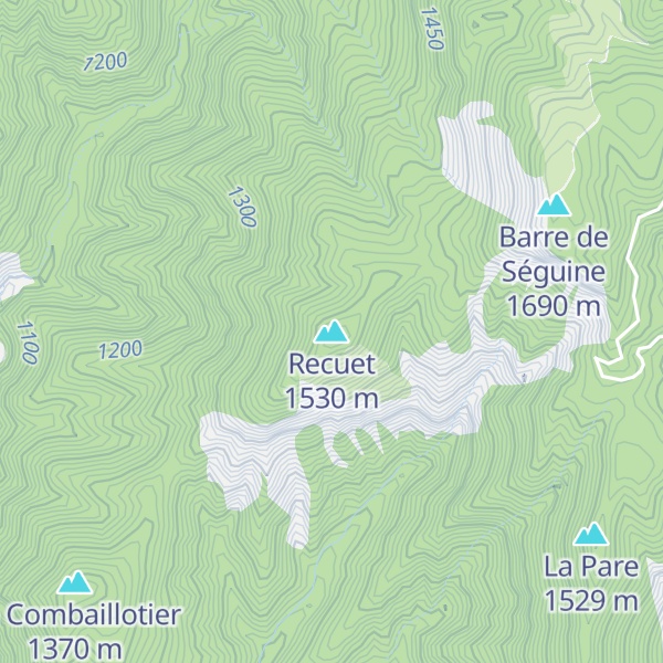 Map of Recuet