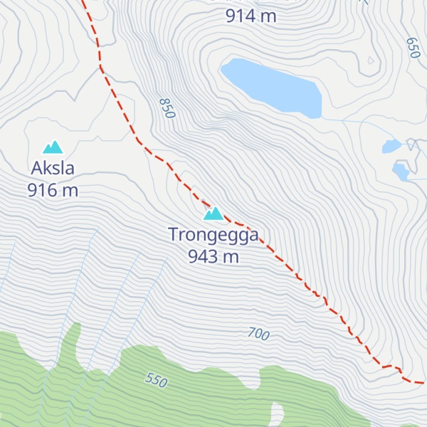 Map of Trongegga