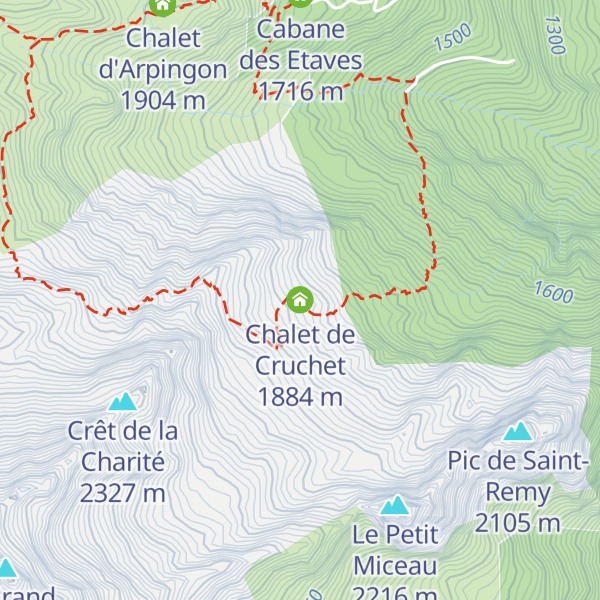 Map of Chalet de Cruchet