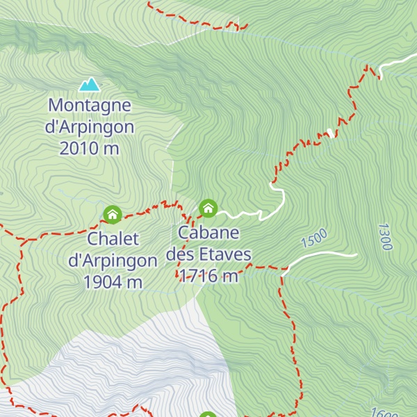 Map of Cabane des Etaves