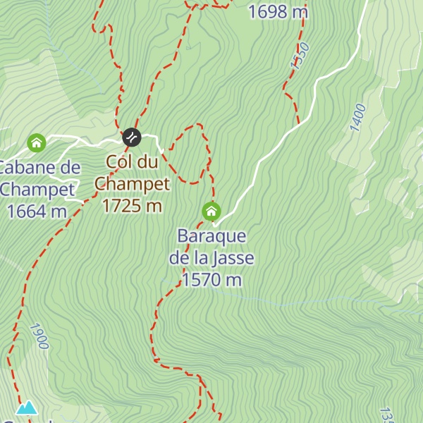 Map of Baraque de la Jasse