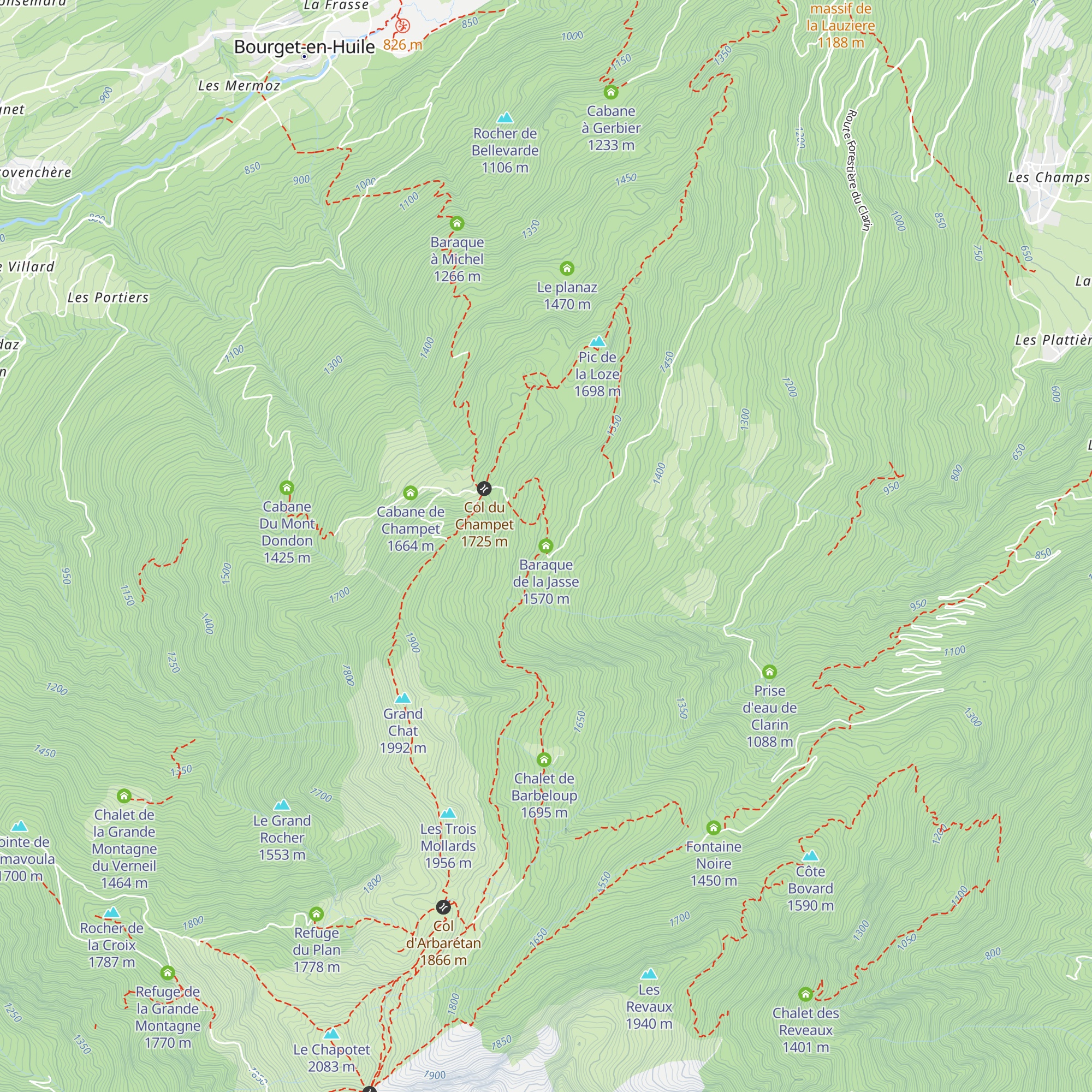 Baraque de la Jasse map