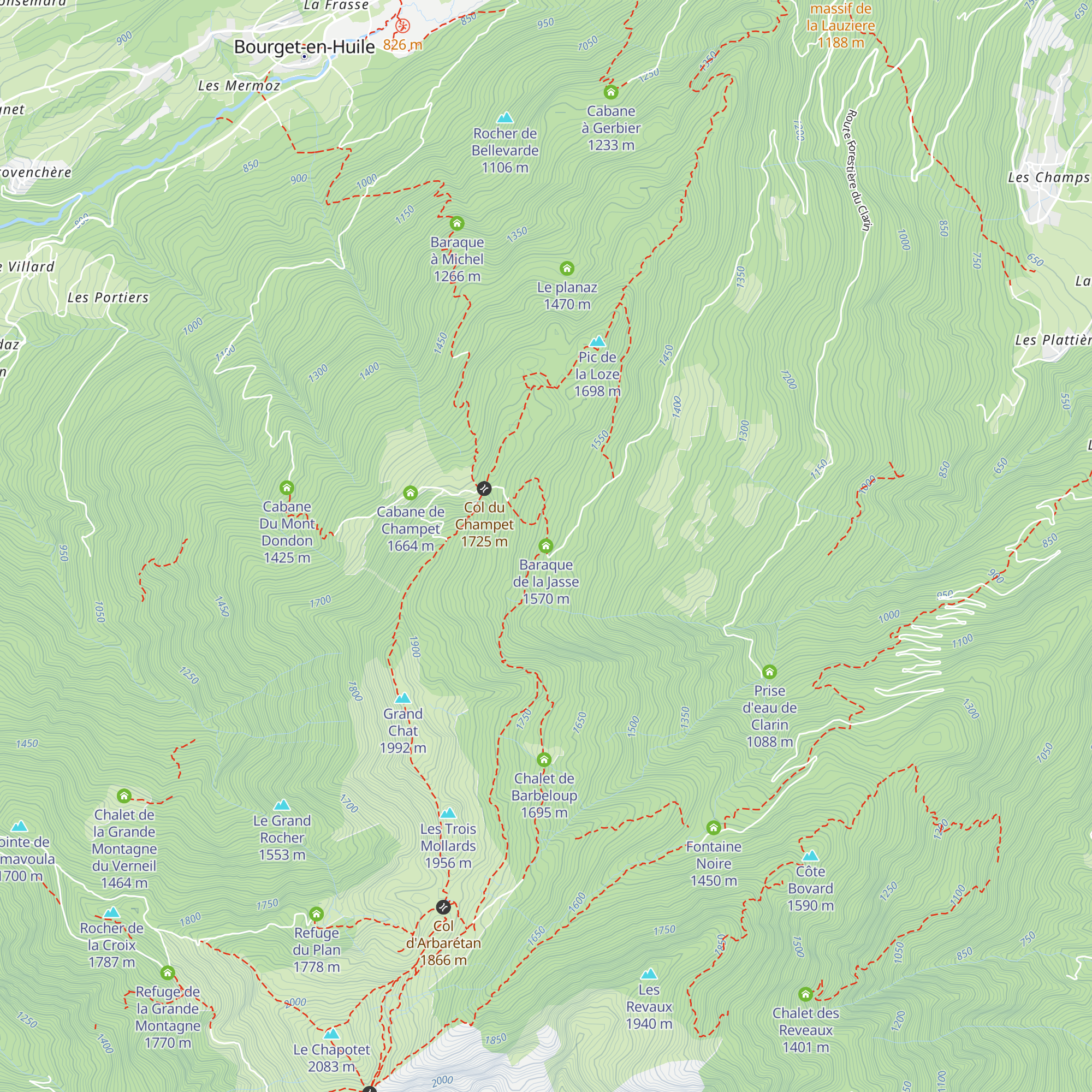 Baraque de la Jasse map
