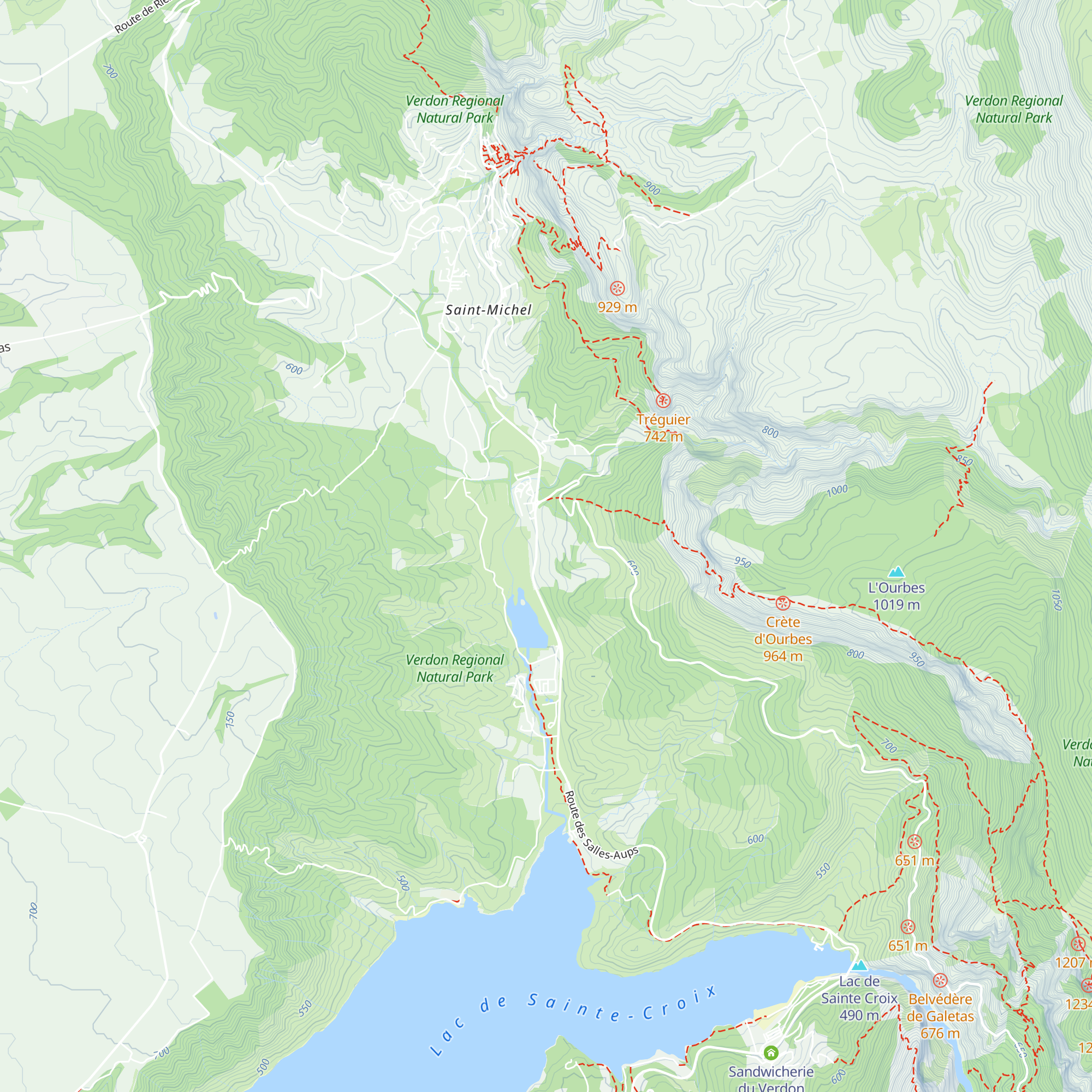 Maison du Parc Naturel Régional du Verdon map
