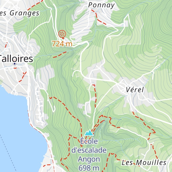 Map of Rochers de la Saunière