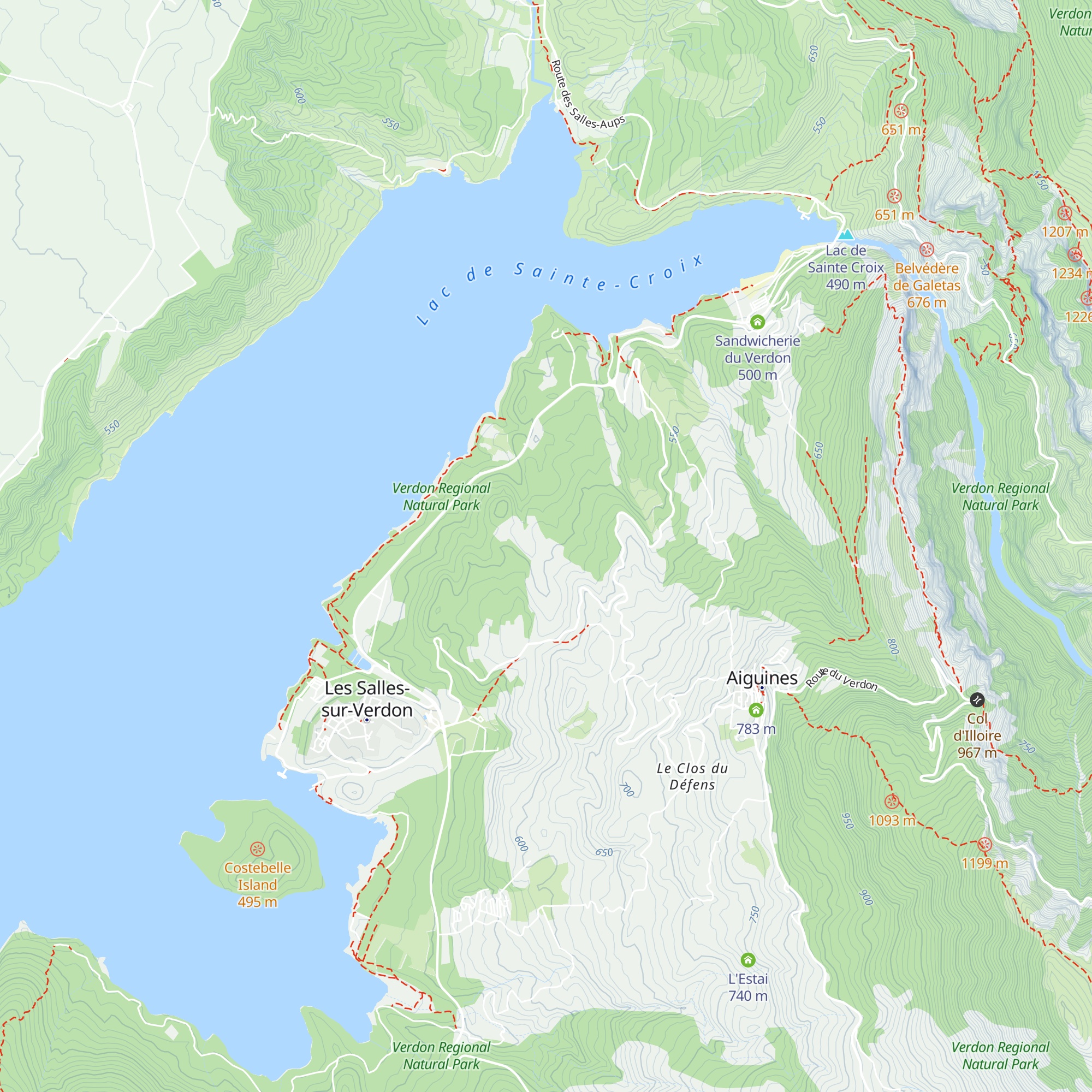 La Caille;Le Faisan map