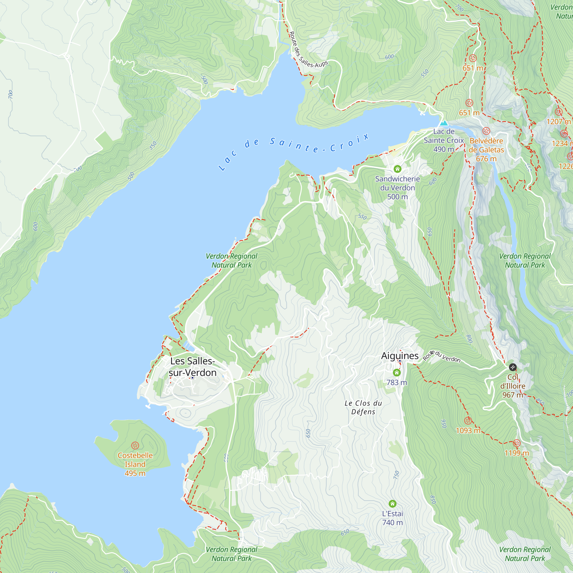 La Caille;Le Faisan map