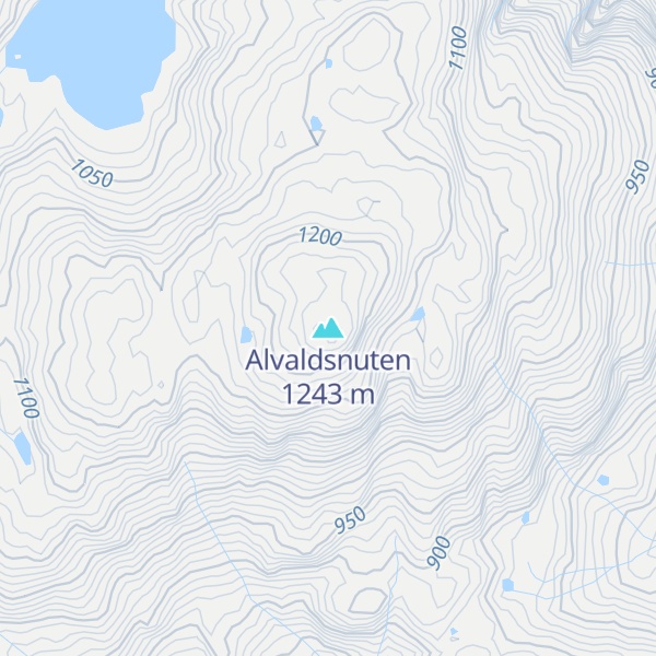 Map of Alvaldsnuten