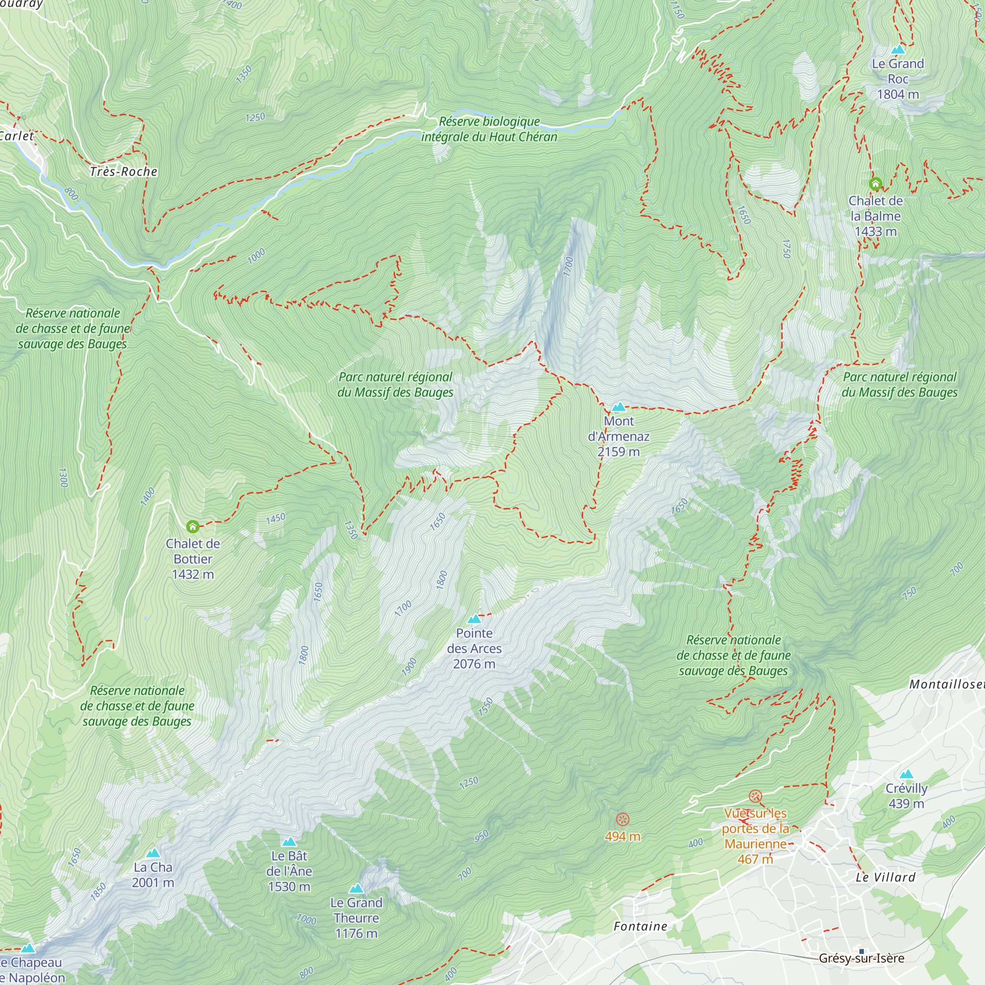 Chalet des Gardes map