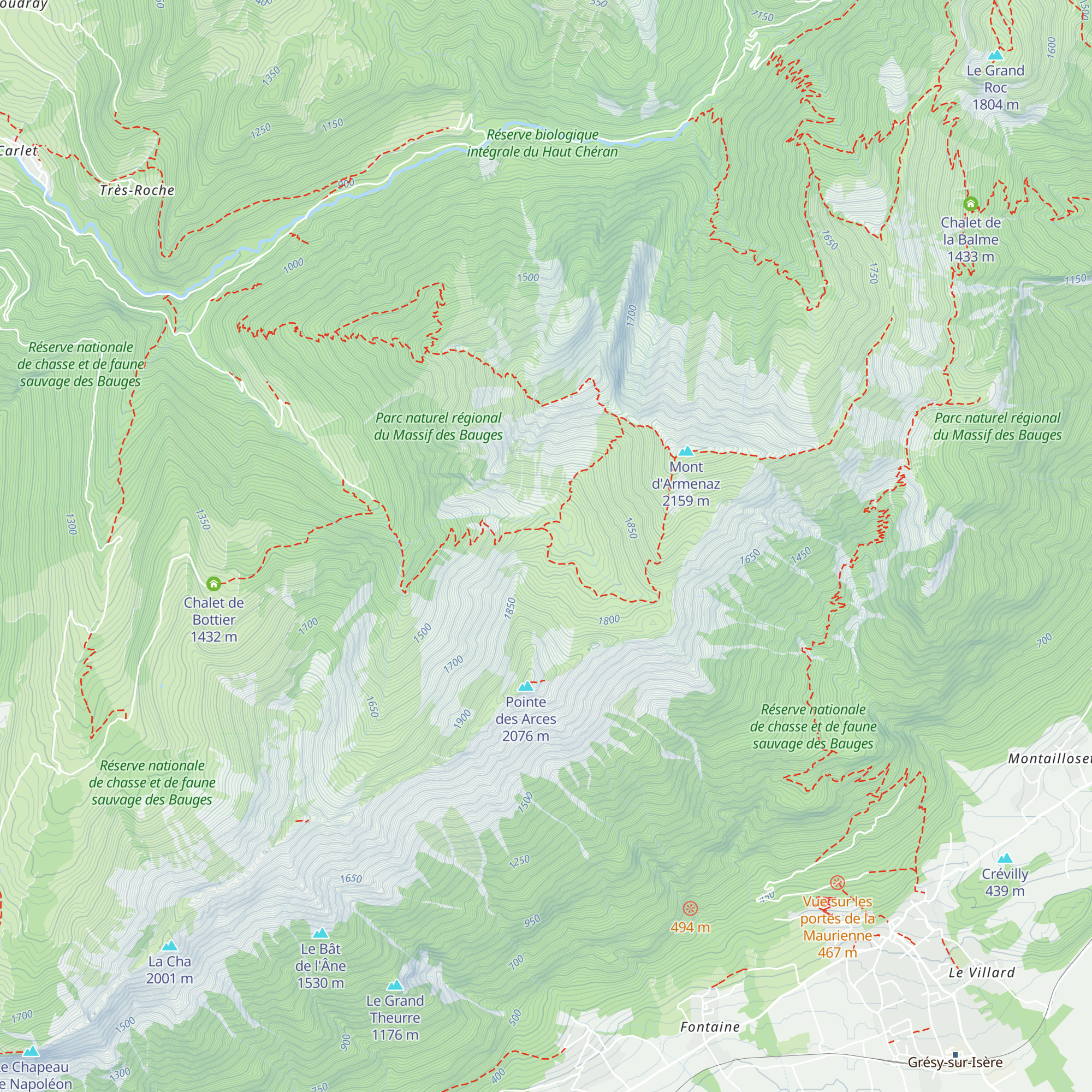 Chalet des Gardes map