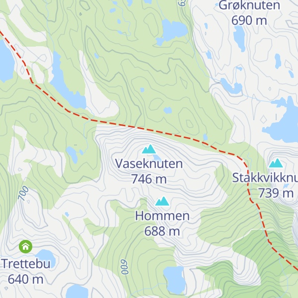 Map of Vaseknuten