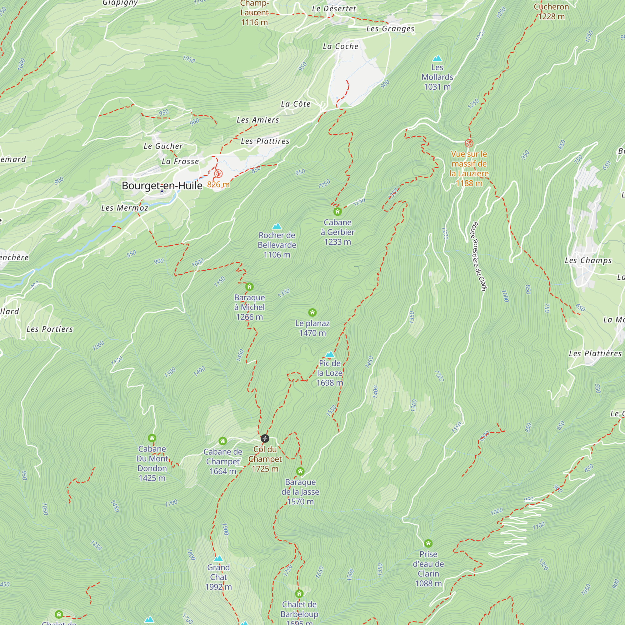 Le planaz map