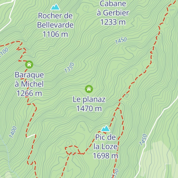 Map of Le planaz