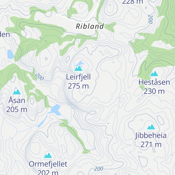 Map of Skogafjellet