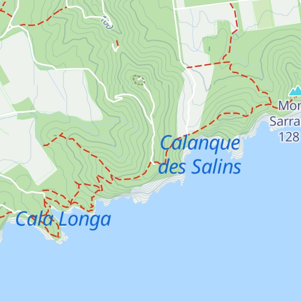 Map of Mont des Salins